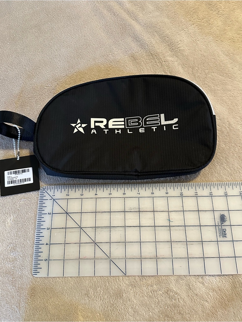 Rebel Athletic Black Toiletry Bag